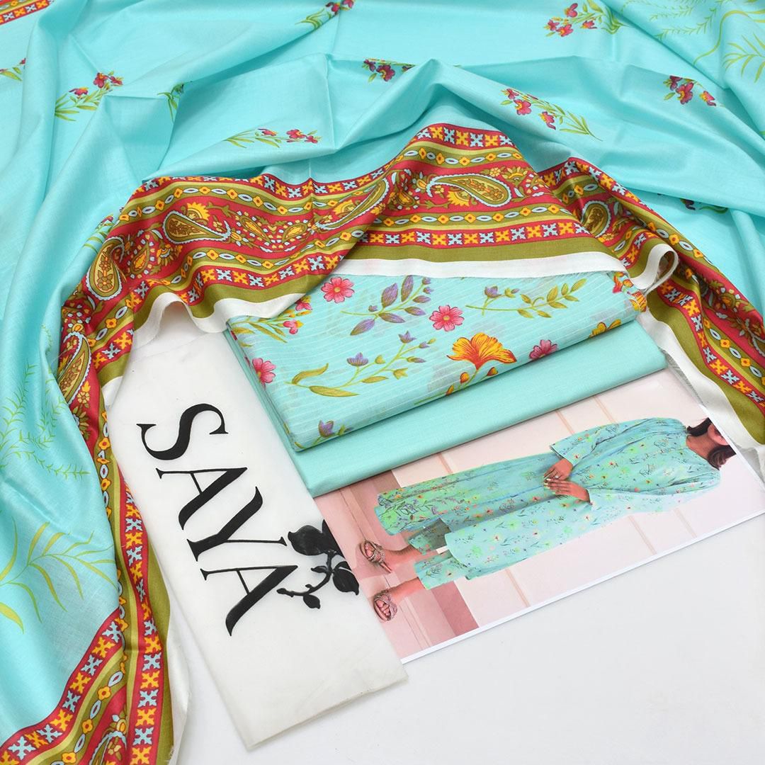 3-Piece Lawn Suit S&B THREADS