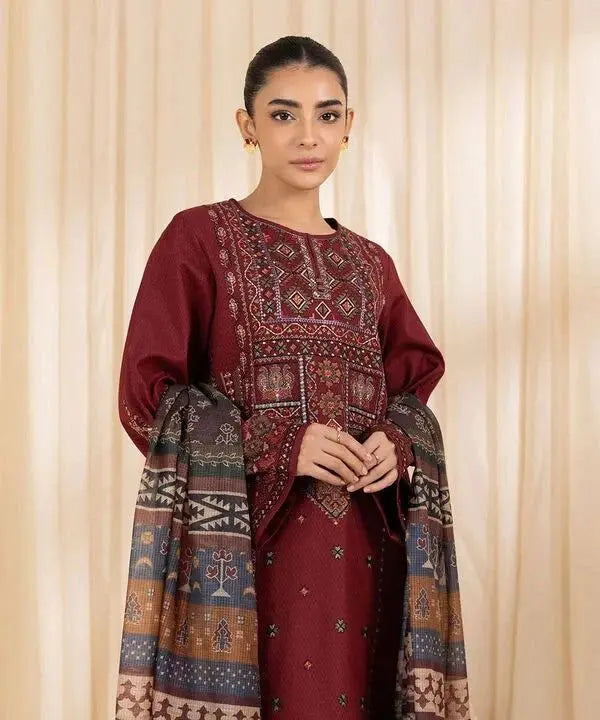 3-Piece Lawn Suit S&B THREADS