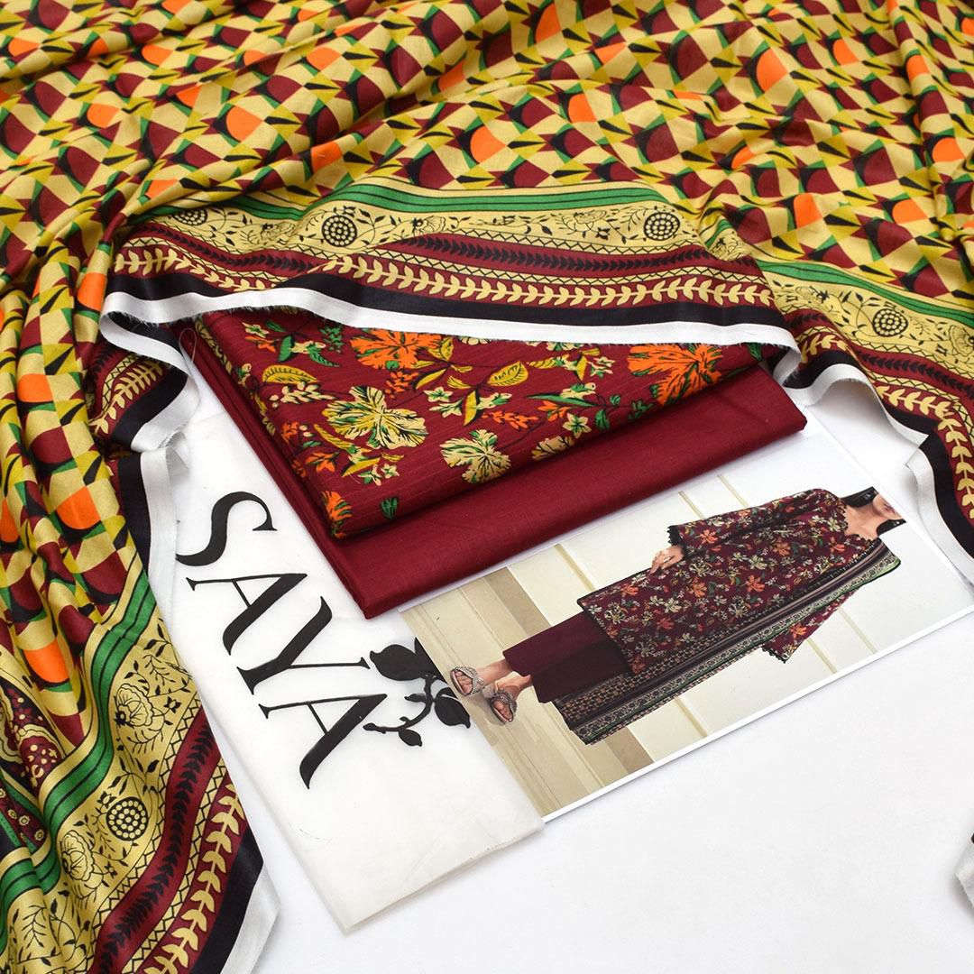 3-Piece Lawn Suit S&B THREADS