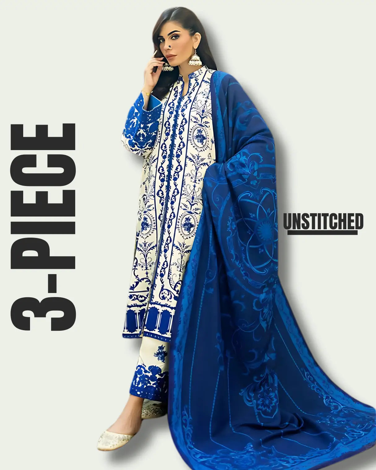 3-Piece Lawn Suit S&B THREADS
