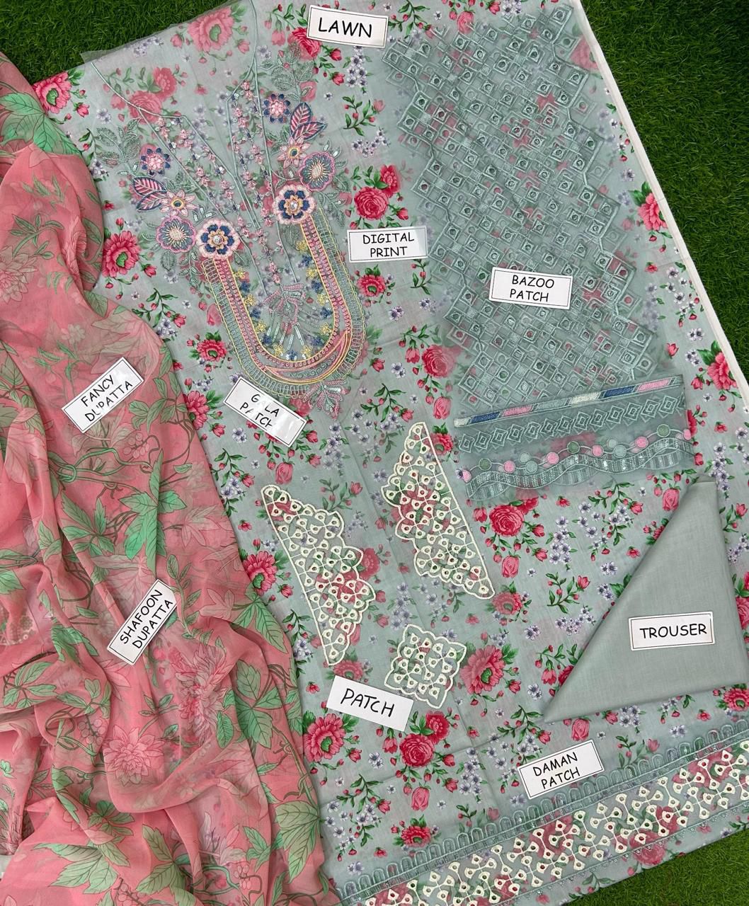 3-Piece Lawn Suit
