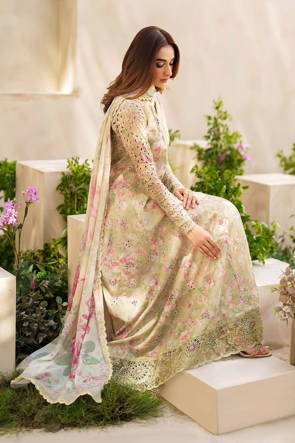 3-Piece Lawn Suit S&B THREADS