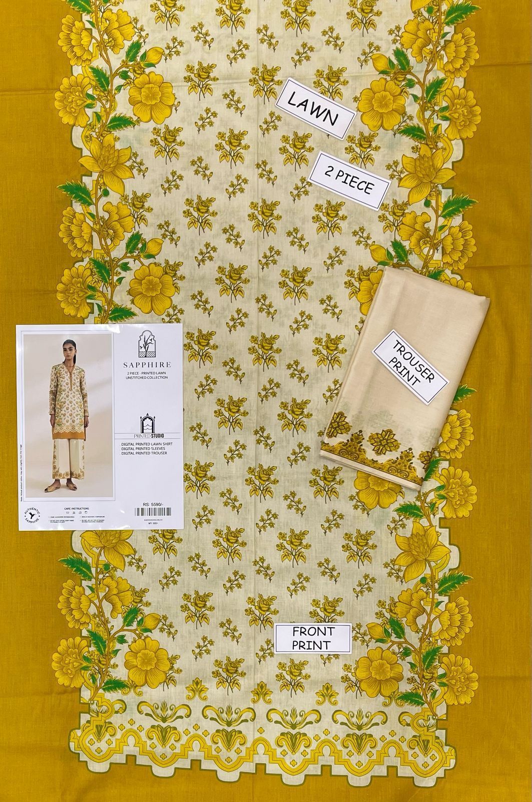 2-Piece Lawn Suit S&B THREADS